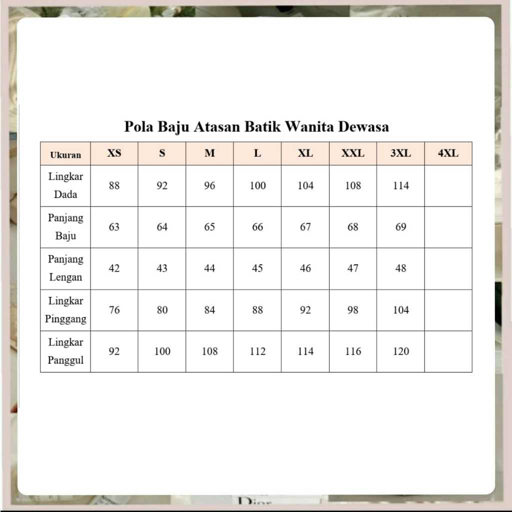 Partenzil Pola Baju Atasan Batik Wanita Dewasa Pola Baju Atasan Batik Pola Jiplak Pola Jahita