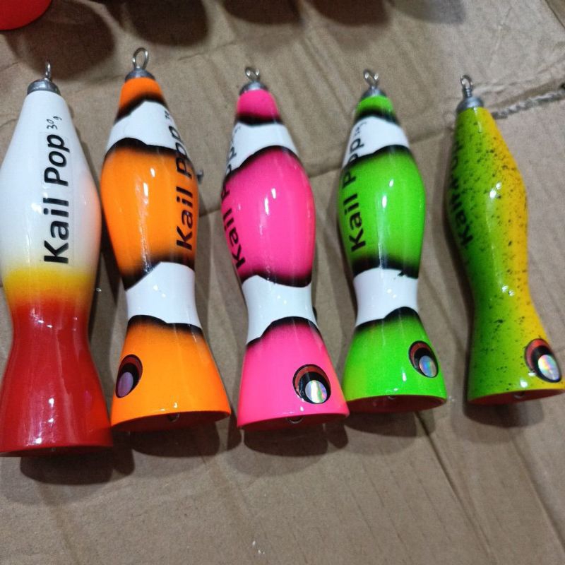 mini popper 30gr/bahan kayu mahoni