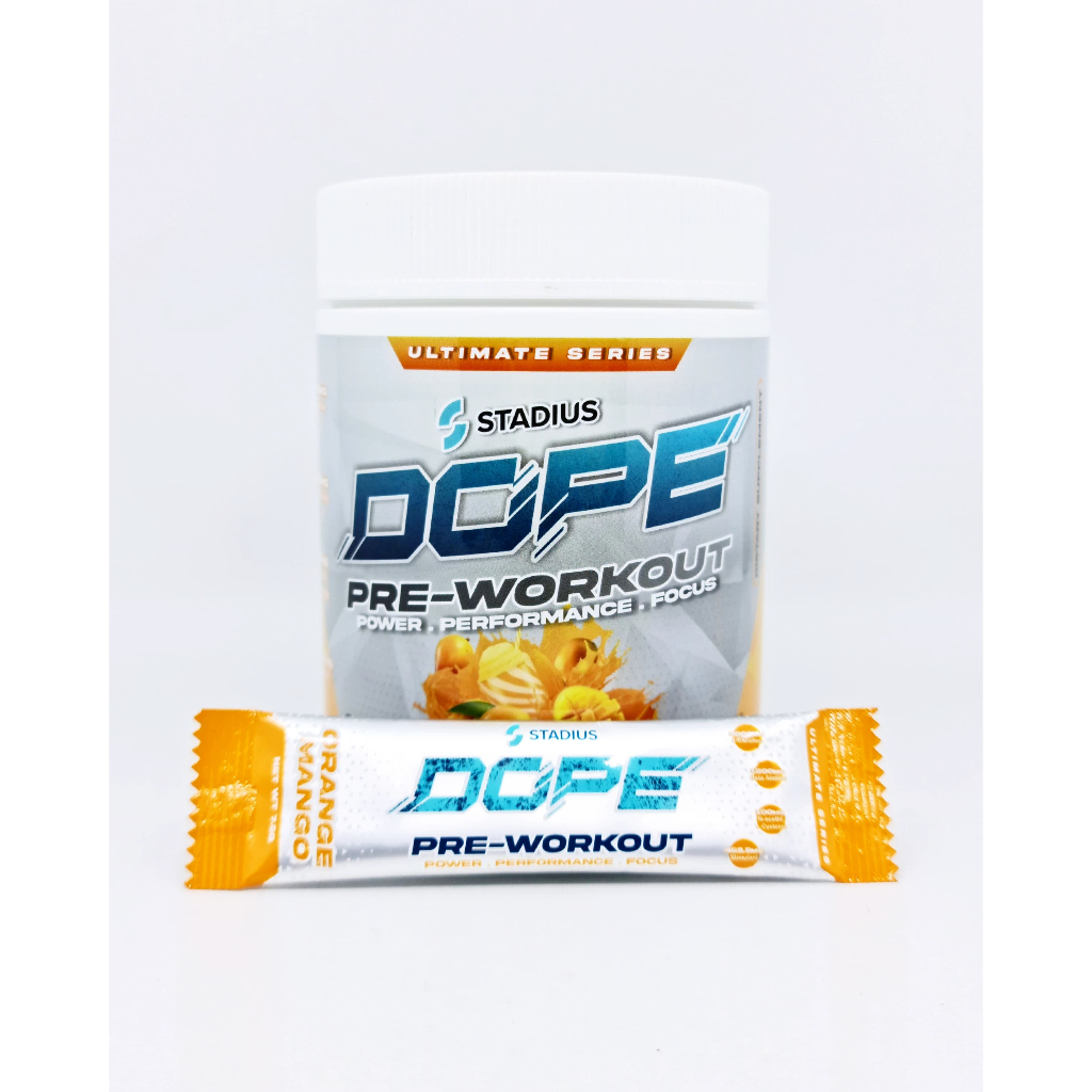 Dope Stadius 1 sachet Pre Workout PreWorkout  SASET SACHETS ECER ECERAN TESTER SATUAN SAMPLE SAMPEL 