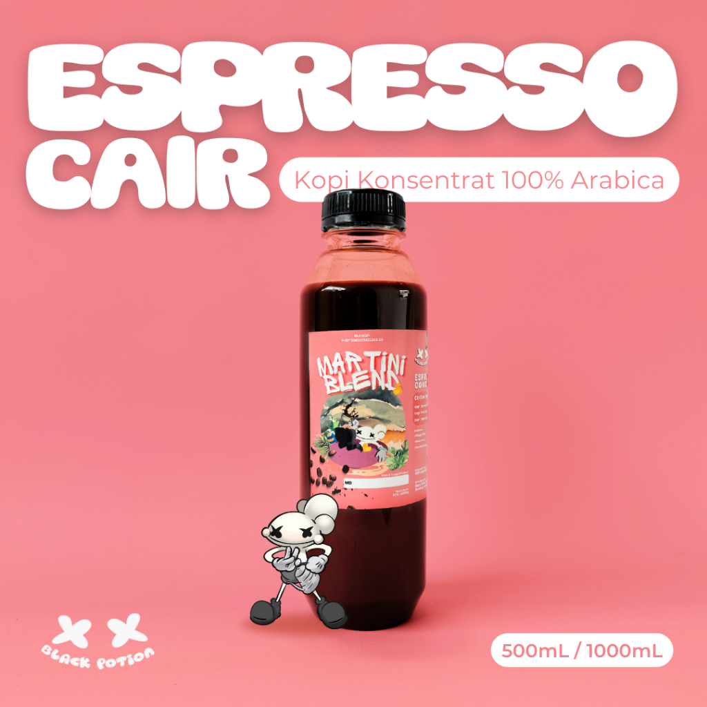 

Espresso Cair Kopi Konsentrat Full Kopi Arabica (Martini Blend)