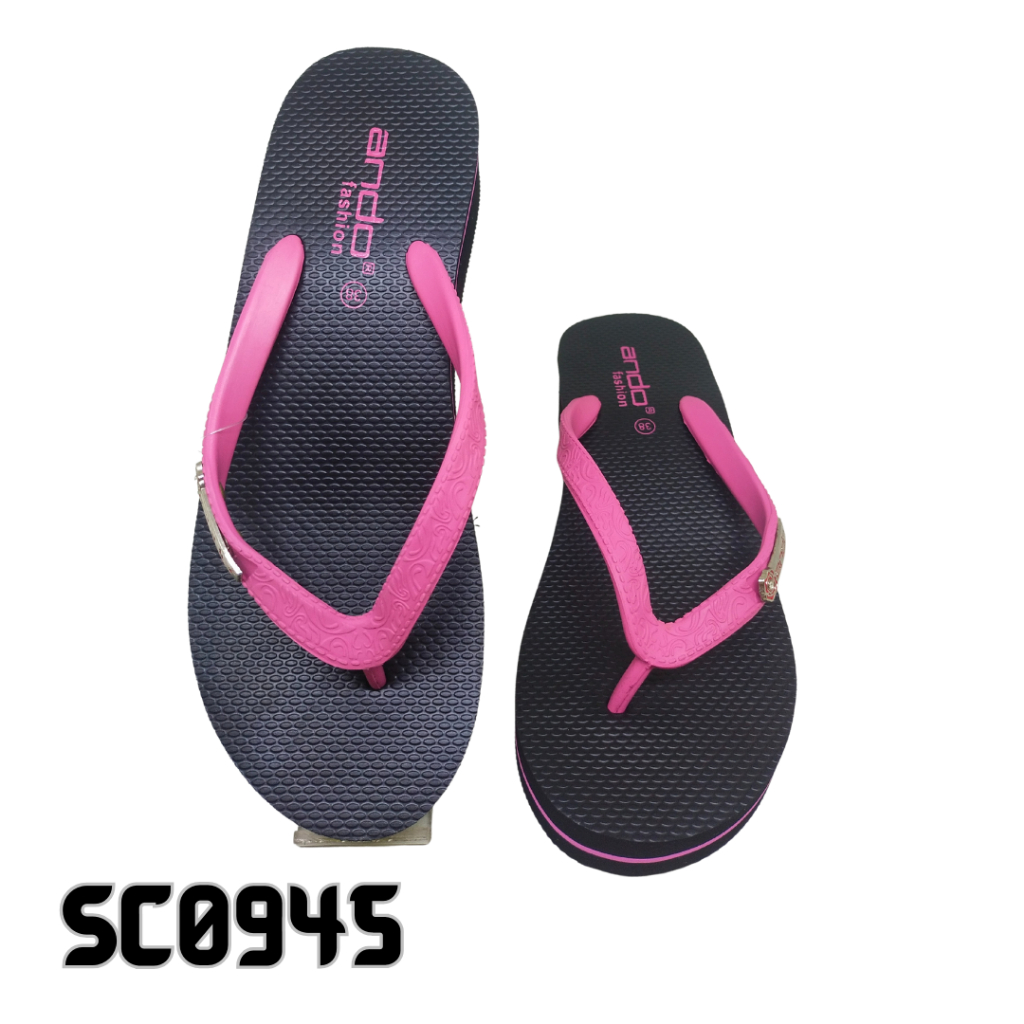 Sandal Sendal Cewek Wanita Anak Perempuan Wedges ANDO NICE QUEEN 02 Jepit 100% Original Terbaru Indo