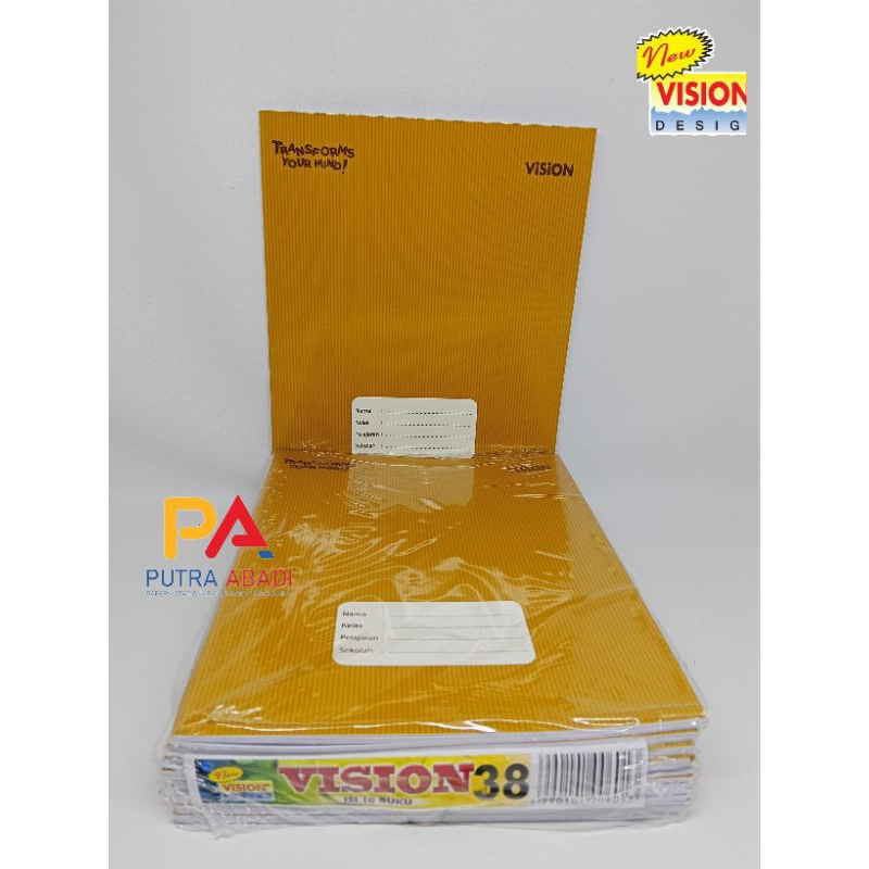 

Buku Tulis VISION 38 Lembar Isi 10 Buku Ukuran Kwarto Buku Tulis Sampul Kraft Coklat Sampul Lucu