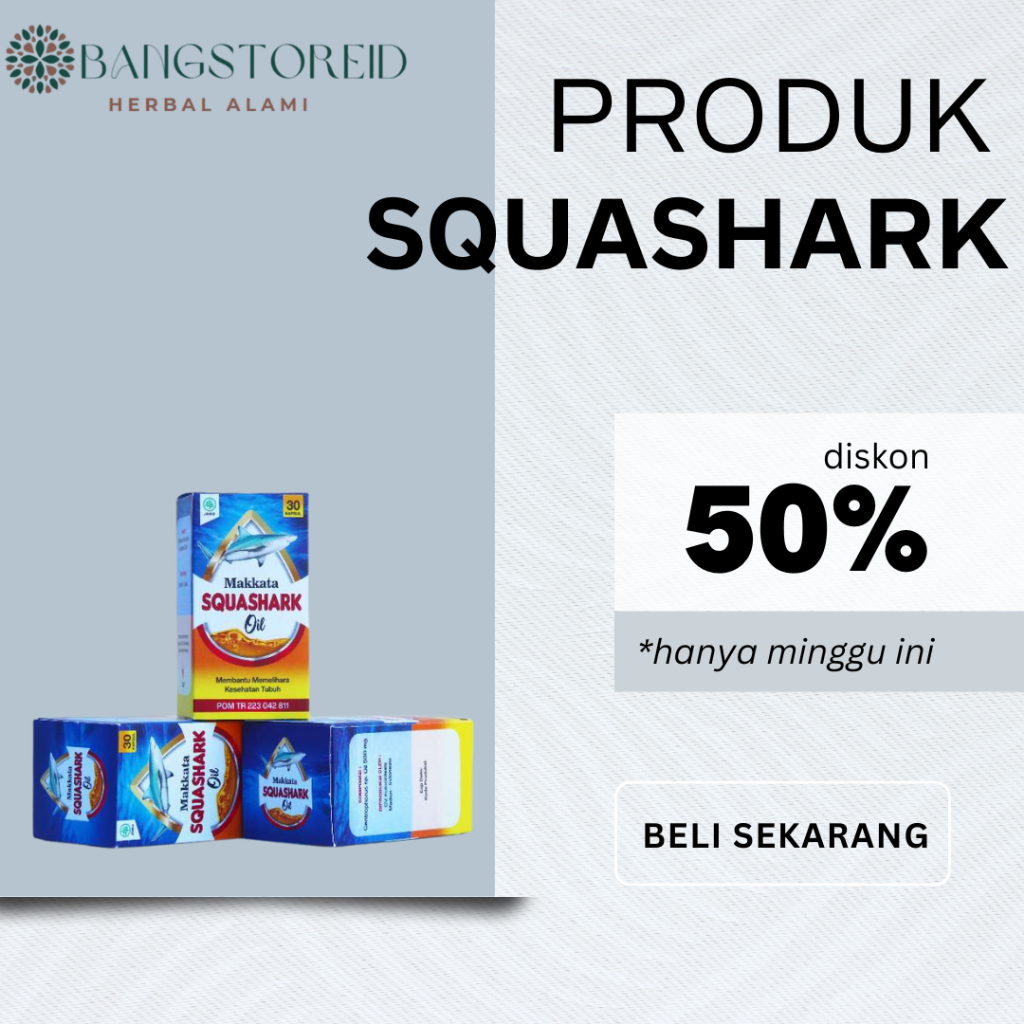 MAKKATA Minyak Ikan Hiu Squashark Oil Untuk Meningkatkan Imun Booster Tubuh & Murunkan Kolesterol BB