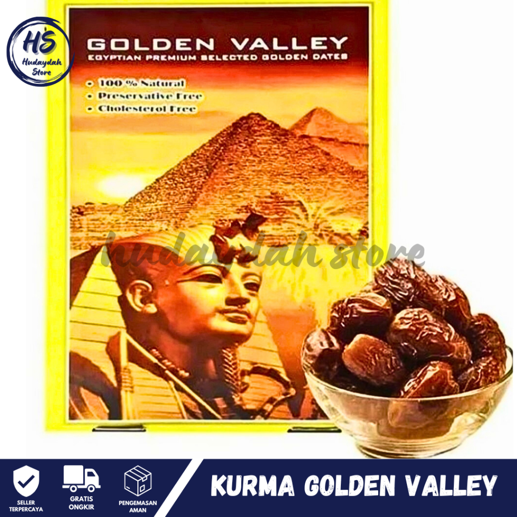 

Kurma Basah Mesir Madu 500gr BPOM Golden Valley Gizza Pyramid Untuk Puasa & Nabeez Enak Bergizi