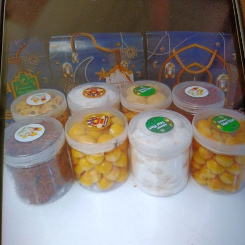 

hampers idul Fitri kue kering/parcel lebaran isi 2 toples 600ml