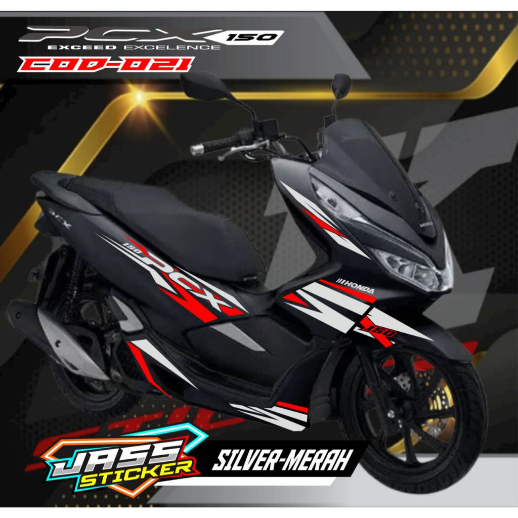 STICKER CUTTING HONDA PCX 150 / STIKER STRIPPING PCX/STRIPING VARIASI PCX / AKSESORIS  MOTOR PCX / P