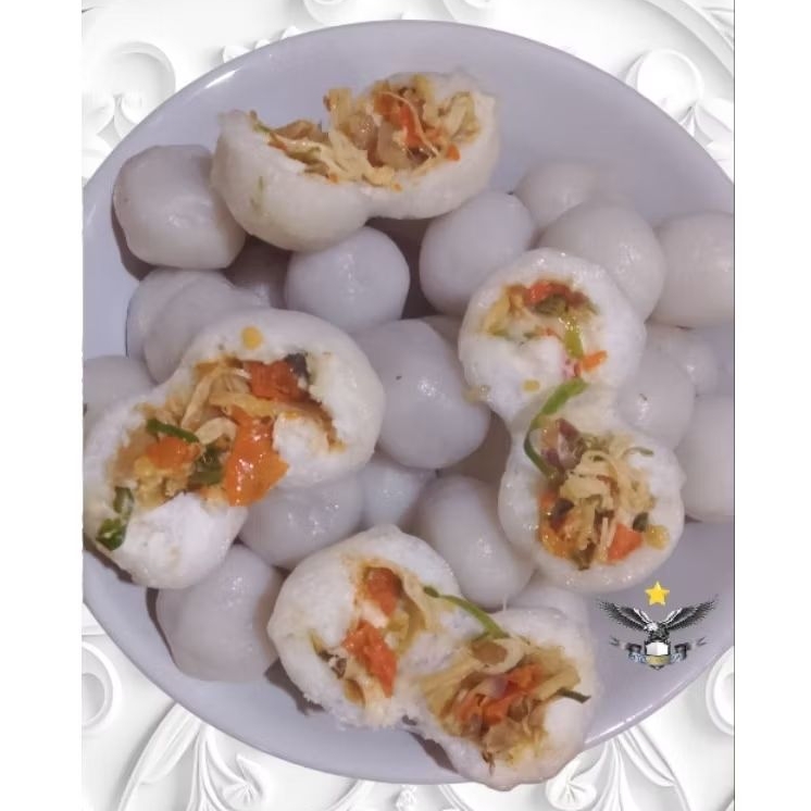 

paket usaha baso aci ukuran sedang isi ayam suwir pedas daun jeruk 100pcs