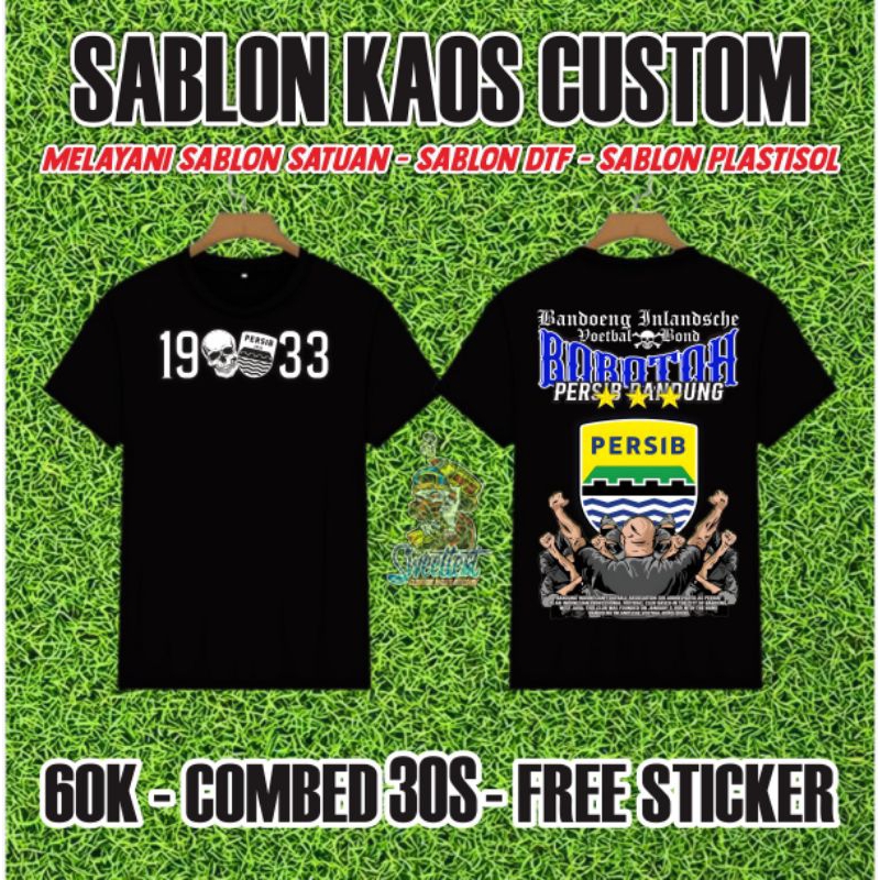 ATRIBUT PERSIB BANDUNG + BENDERA PERSIB, STICKER PERSIB, MINIFLAG BOLA, POSTER DESAIN PERSIB BANDUNG