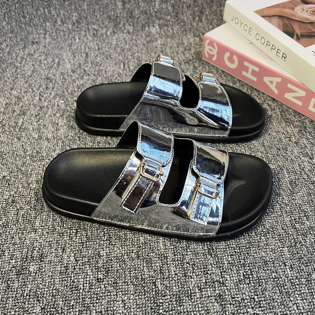 Sandal Wanita Platform Kekinian Sendal Kulit