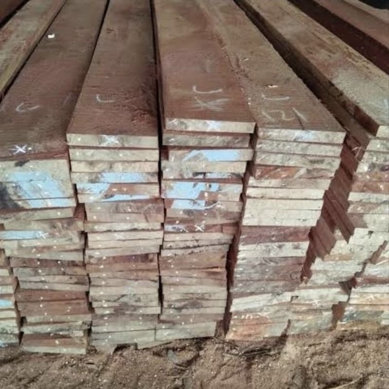 Kayu Papan Meranti 3 x 20 cm x 4 meter harga per Lembar
