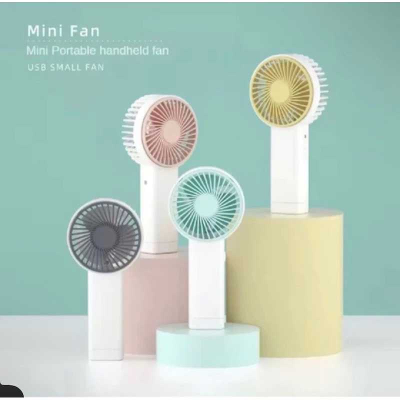 Kivee Kipas Angin Mini Portable 1200mAh Bisu - Pink