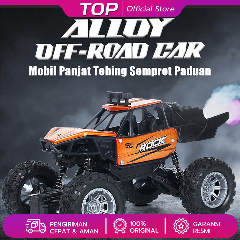 Mainan Mobil Remote Control off-Road Climbing 2WD 4WD Car RC Rock Dengan Fungsi Semprot