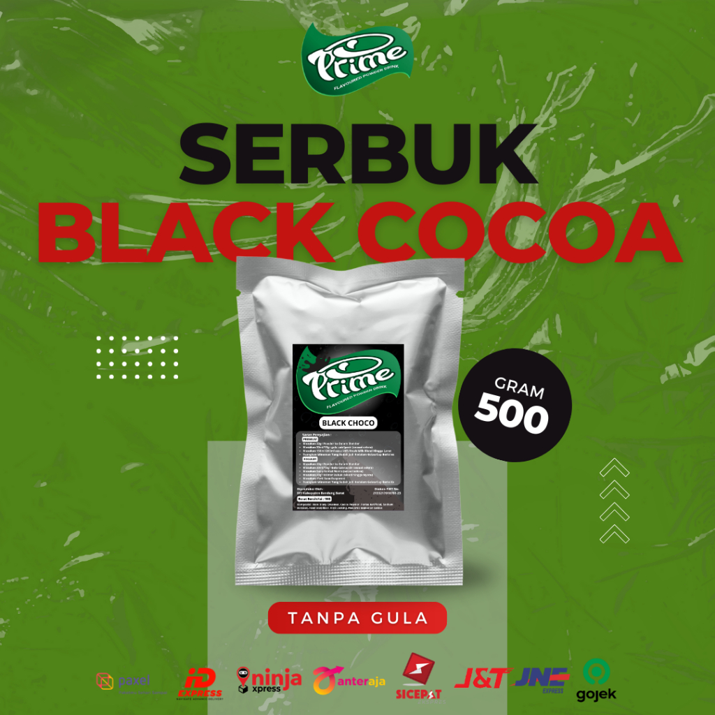 

Powder Drink Prime Black Cocoa / Bubuk Minuman Black Cocoa 500 gr