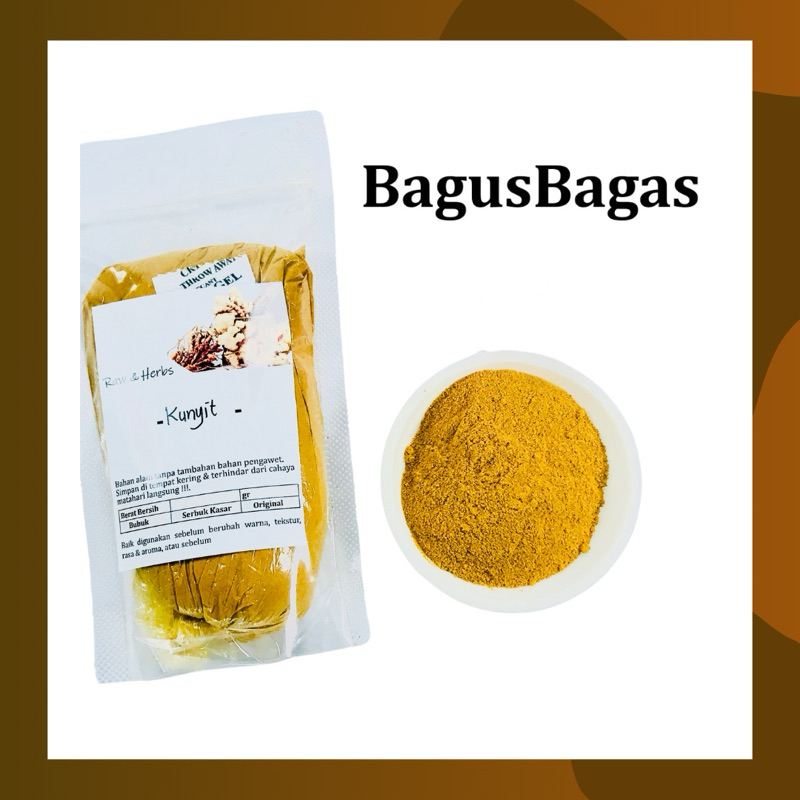 

500gr Bubuk Kunyit Kunir Bubuk Turmeric Powder MURNI Herbal Pewarna Batik Alami Kuning JSR