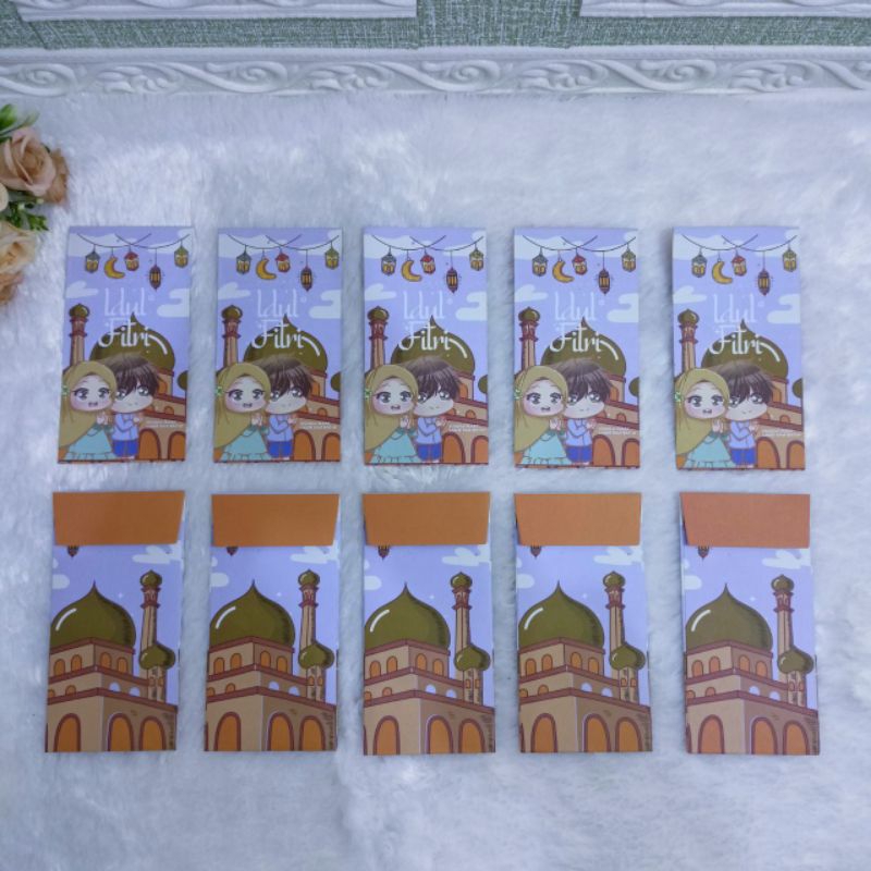 

Arzaa Amplop Lebaran 2025 10 pcs ukuran 7,5×15,5 cm