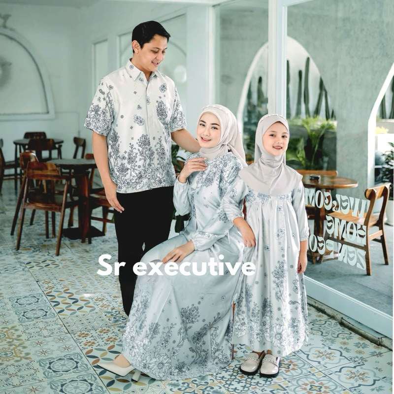 baju couple pasangan gamis bahan silk premium pesta mewah elegan baju couple keluarga baju couple pa
