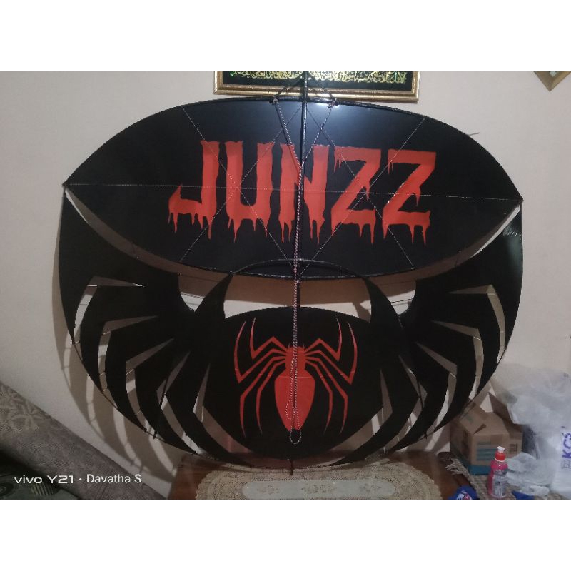 Layangan ram raman spider motif bakalan 200cm