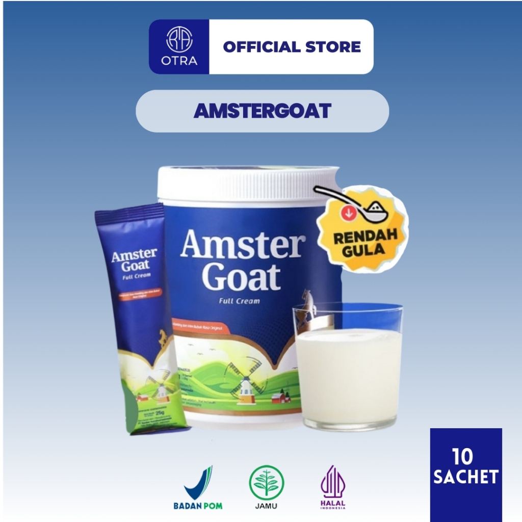 

AMSTERGOAT Amster Goat Susu Kambing Bubuk Membantu Optimalkan Penyerapan Kalsium dan Pencernaan