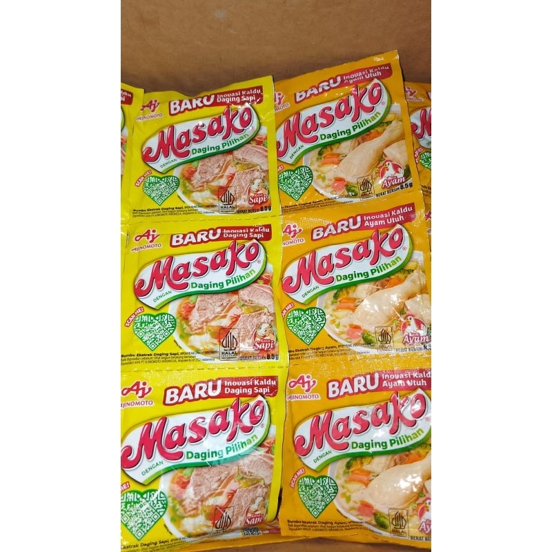 

Masako Ayam/Sapi 1 renceng 12 sachet