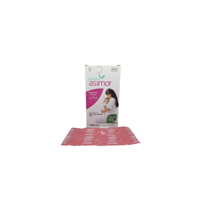 Herba Asimor, Pelancar asi, Kapsul Asi Booster 1 Strip @ 6 Tablet