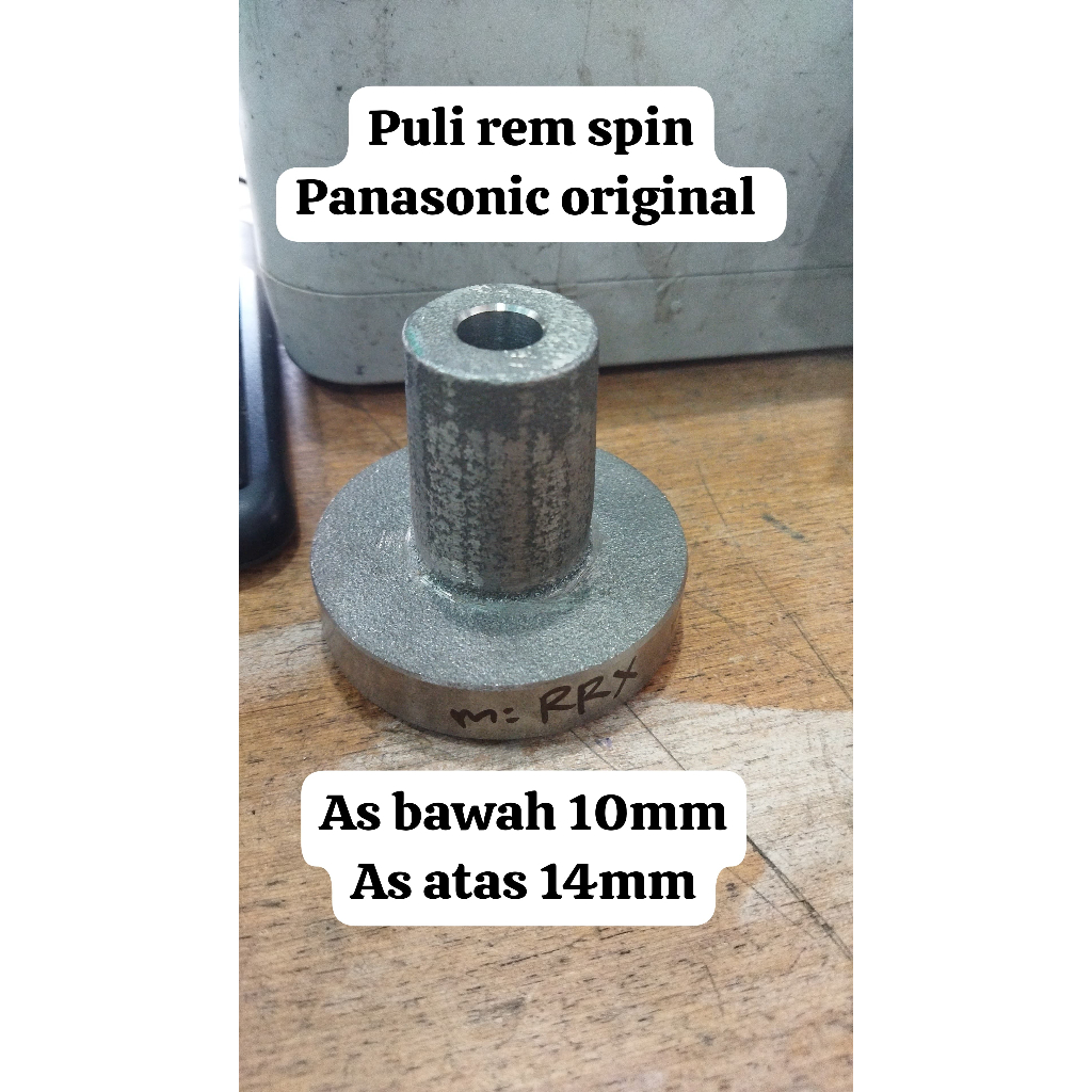 Pulley Rem Pengering Mesin Cuci Panasonic Original 7kg-14kg kg 2Tabung Pully As  atas14mm as bawah 1