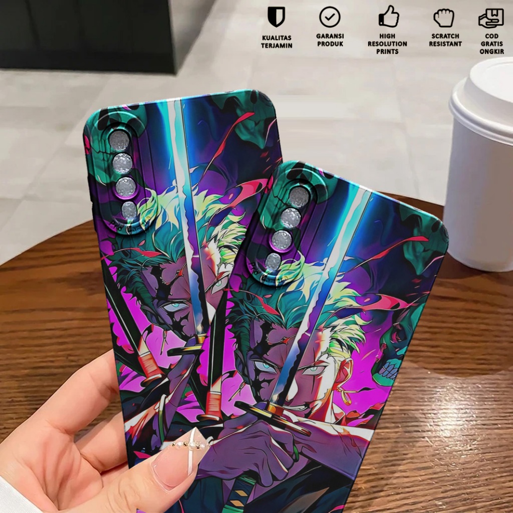 Case Samsung A30S A50 A50S - Softcase Samsung A30S A50 A50S Motif Zoro - Casing Hp Samsung A30S A50 