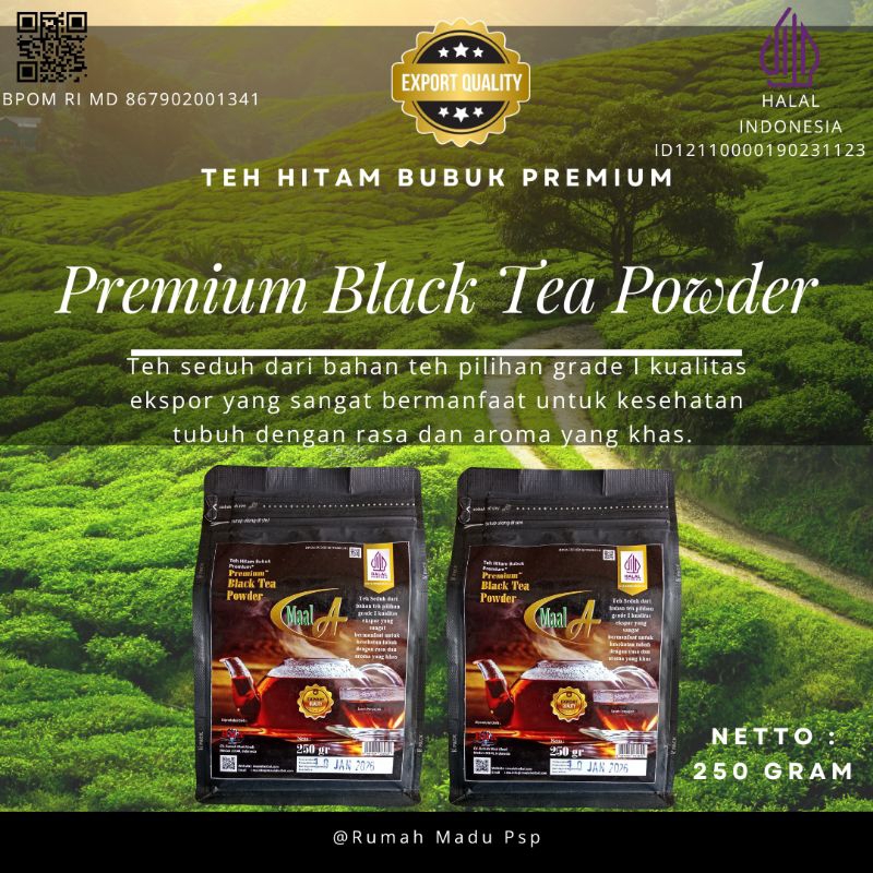 

Rumah Madu Psp - Teh Hitam Bubuk Premium 250 Gram