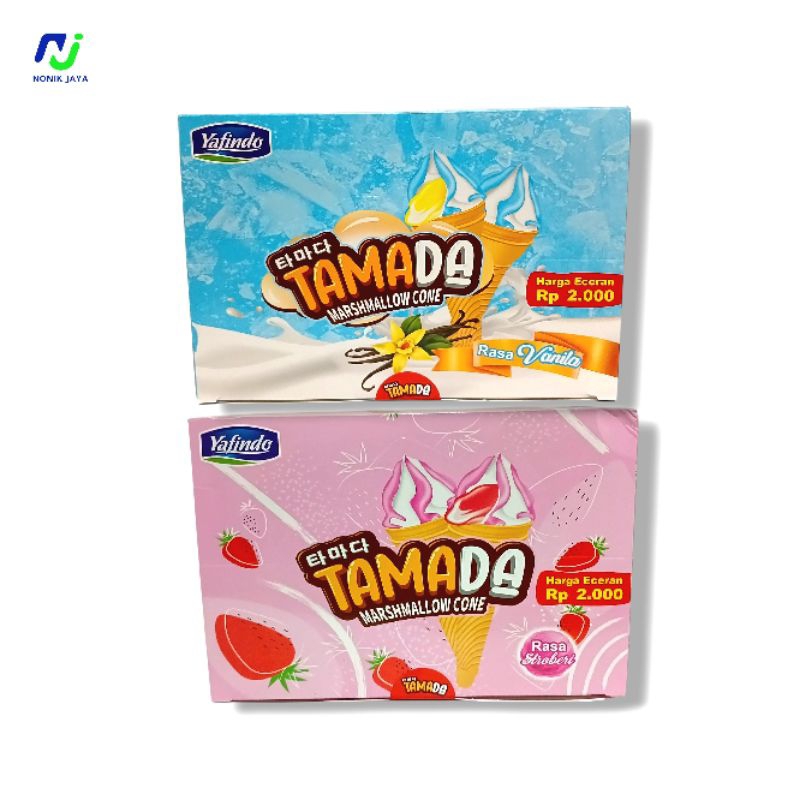 

TAMADA Marsmallow Cone Box Isi 10 Pcs@17g