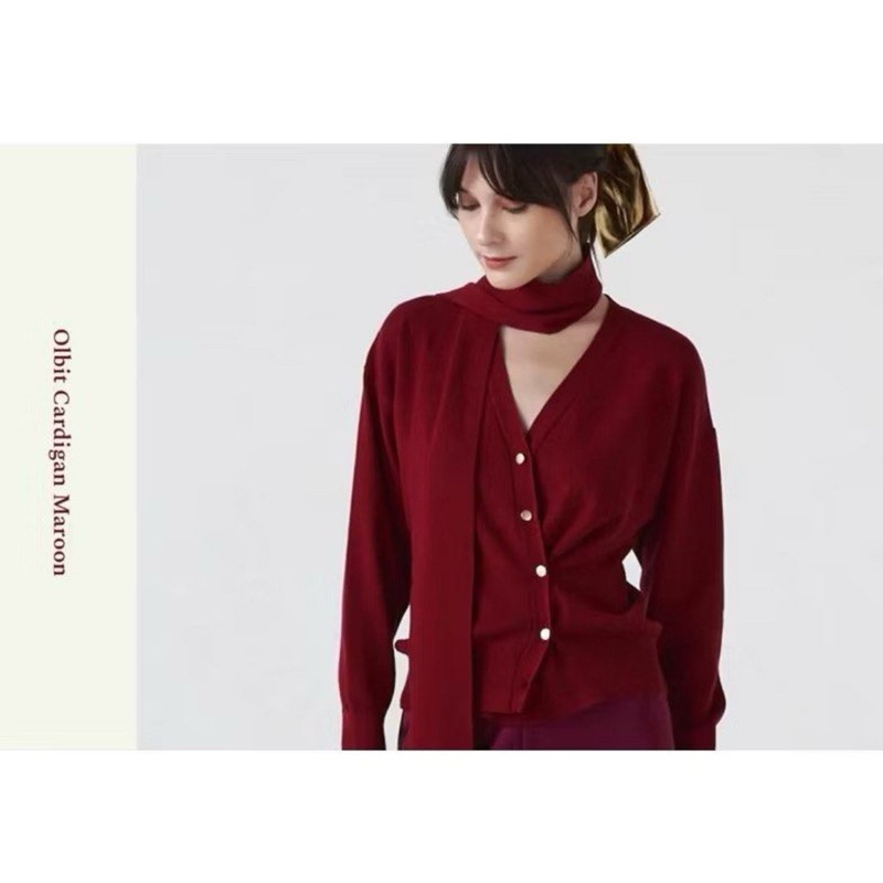 duma official olbit cardigan maroon