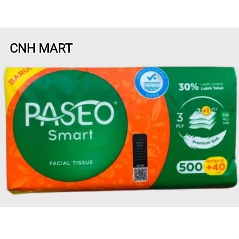 Tissue Paseo Smart 500 + 40Ply Total 540 Lembar