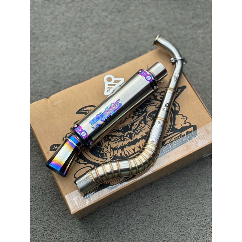 KNALPOT FULSET NON SAMLONG ANSEL STYLE ORIGINAL R_SEVEN RACING