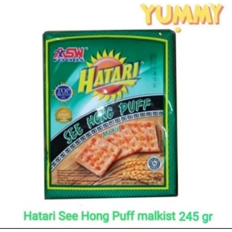 

Hatari See Hong Puff Biskuit Malkist Original 245gr - Hatari Malkist 245gr