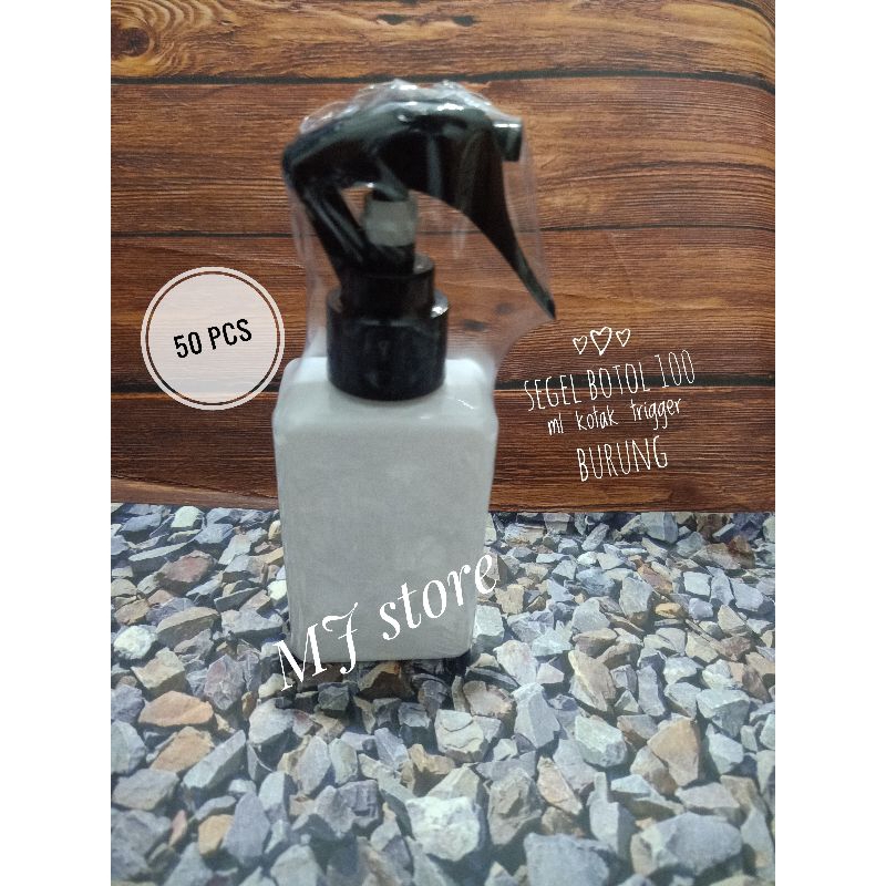 plastik segel botol 100 ml kotak trigger burung