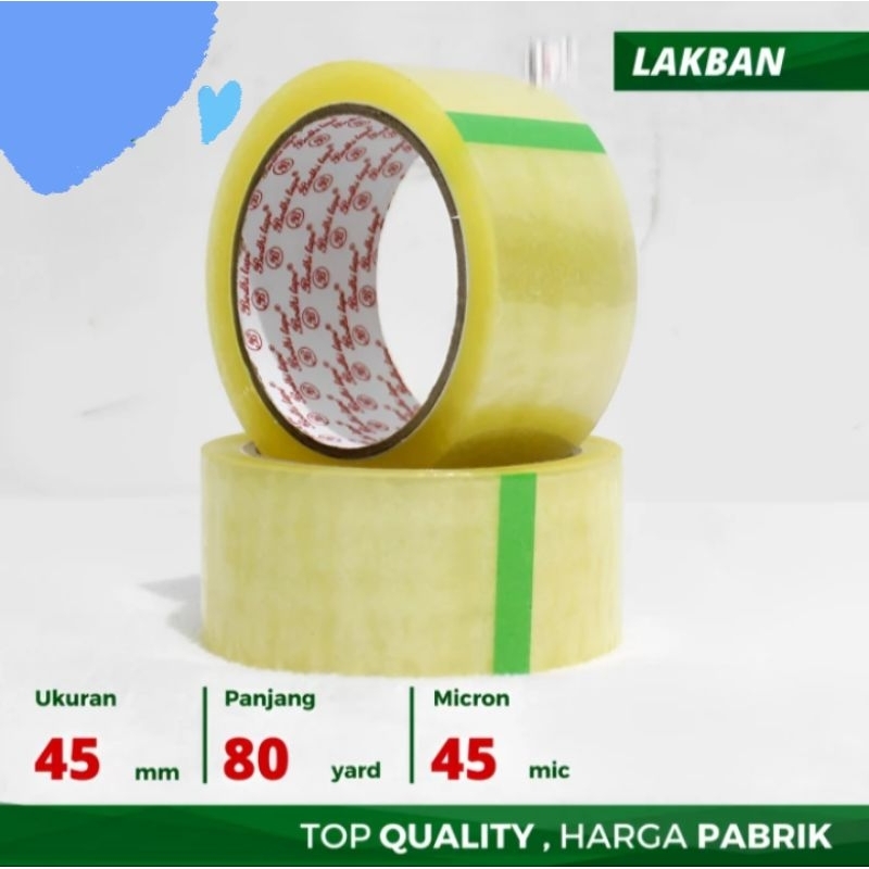 

LAKBAN BENING DAN COKELAT 45MM X 90 YARD