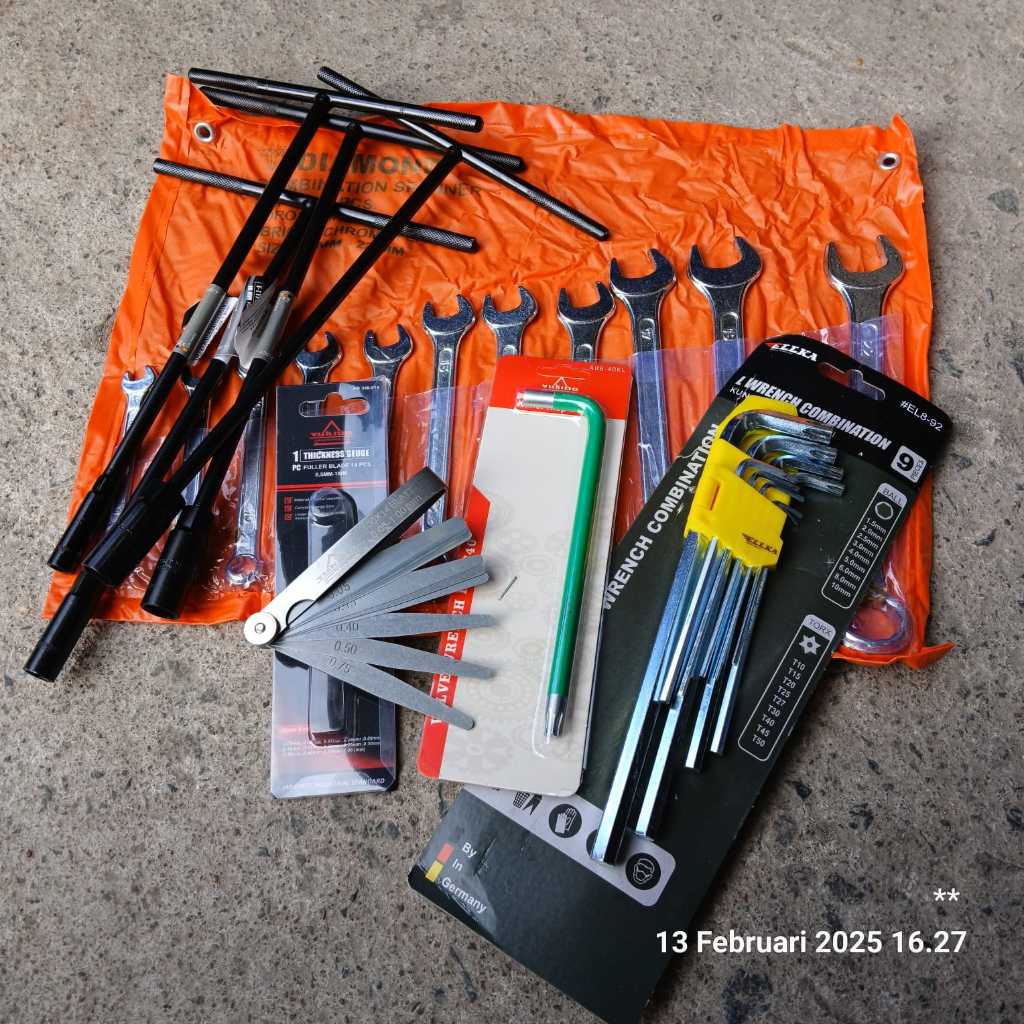 Set Paket Kunci T + Obeng/Kunci L Kombinasi dan Ring Pas