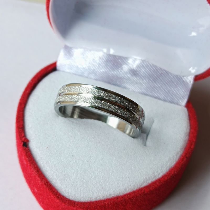 Cincin Titanium Silver/cincin tunang/cincin couple
