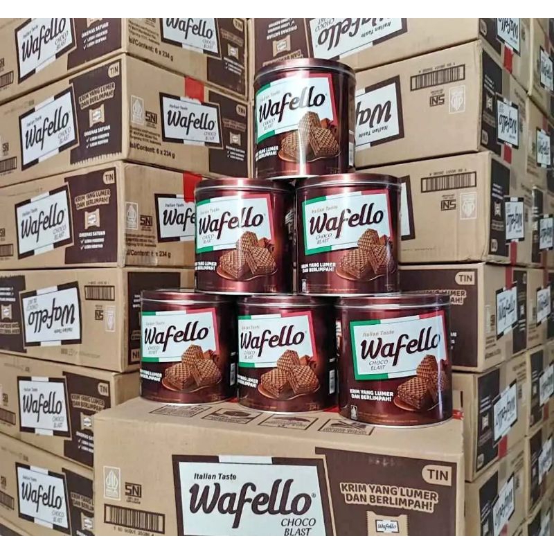 

Wafello kaleng 234g 1 karton isi 6