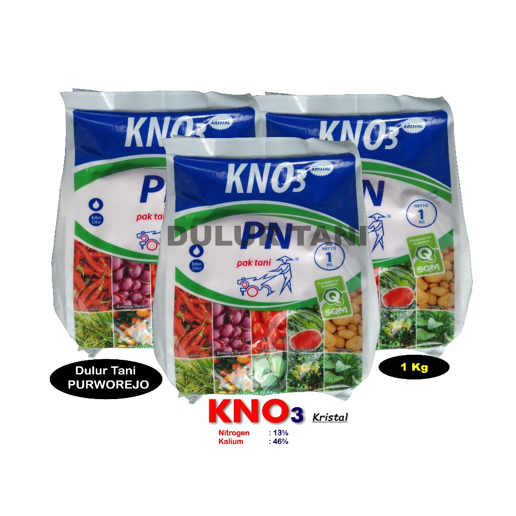 Pupuk KNO3 Putih Kristal Pak Tani 1 Kg