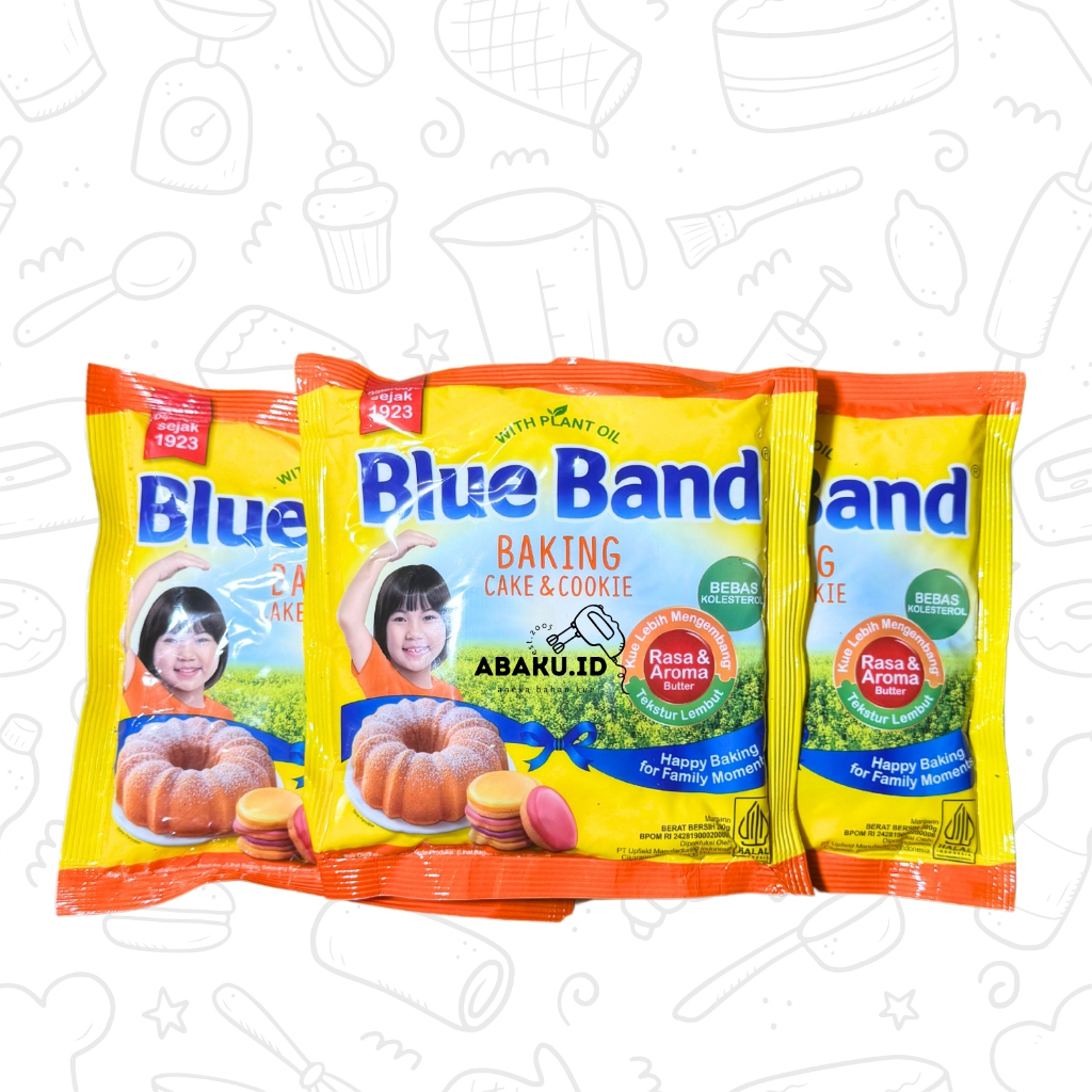

BLUE BAND CAKE&COOKIES 200 gram (MARGARINE, MENTEGA COOKIES)