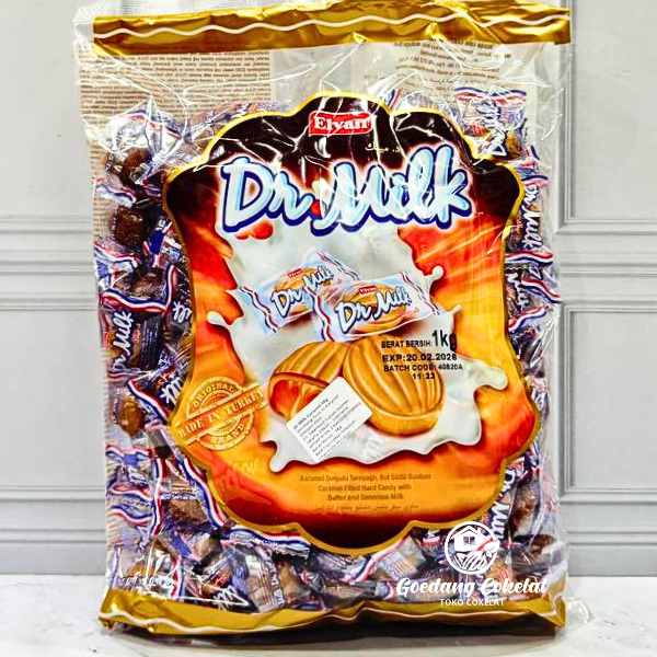 

bGF Elvan Dr. Milk Permen Susu Filling Isi Rasa Karamel Dan Mentega Permen Turki Arab 1Kg