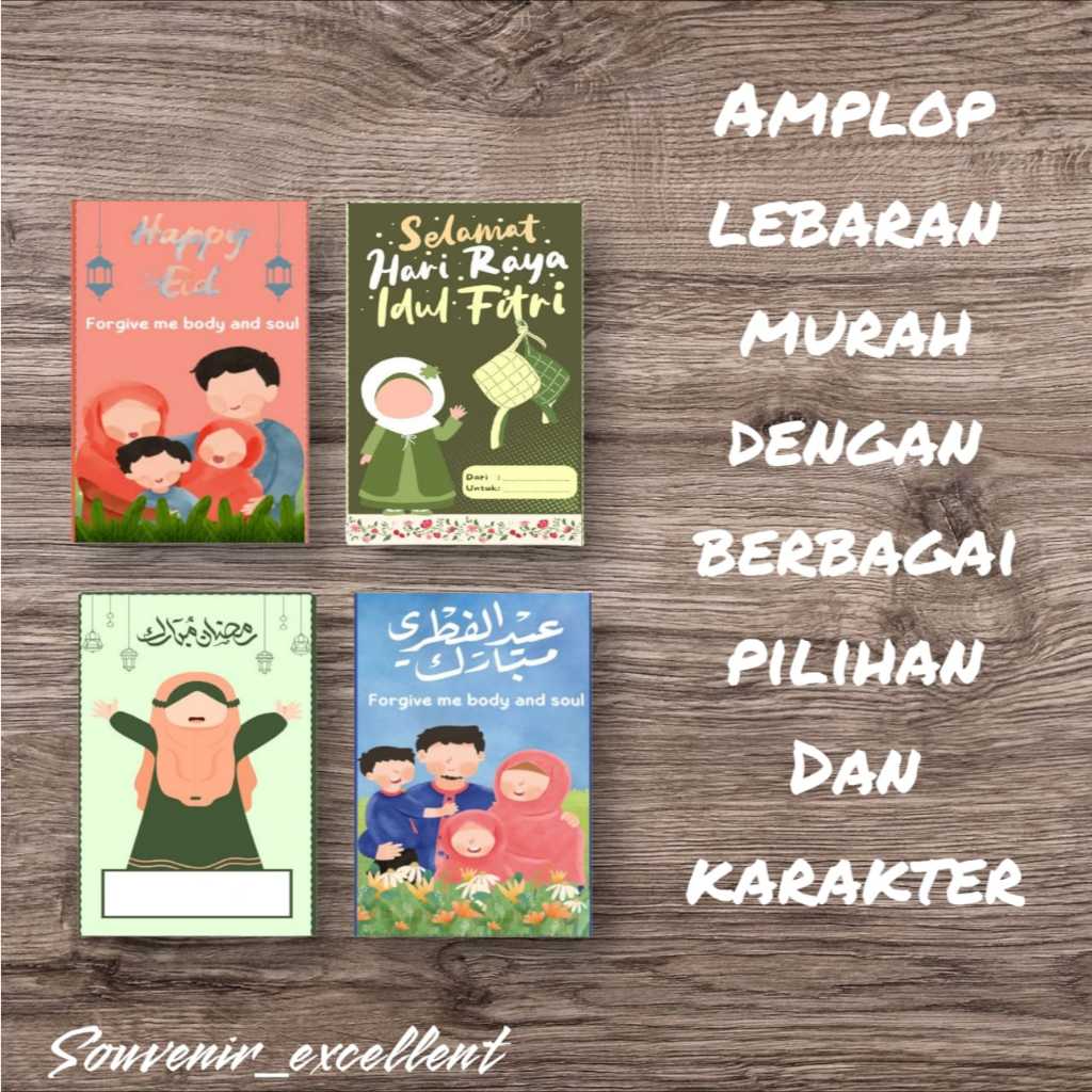 

amplop lebaran muarh 2025, amplop unik, amplop kecil, amplop cantik, angpau lebaran