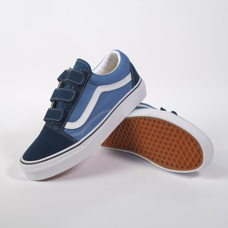 Vans Oldskhool Velcro Midnight navy white