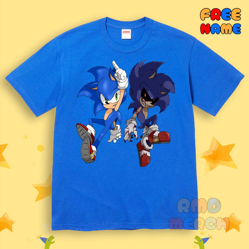 Kaos Anak Laki Laki Sonic Exe Baju Anak Sonic The Hedgehog 3 Terbaru