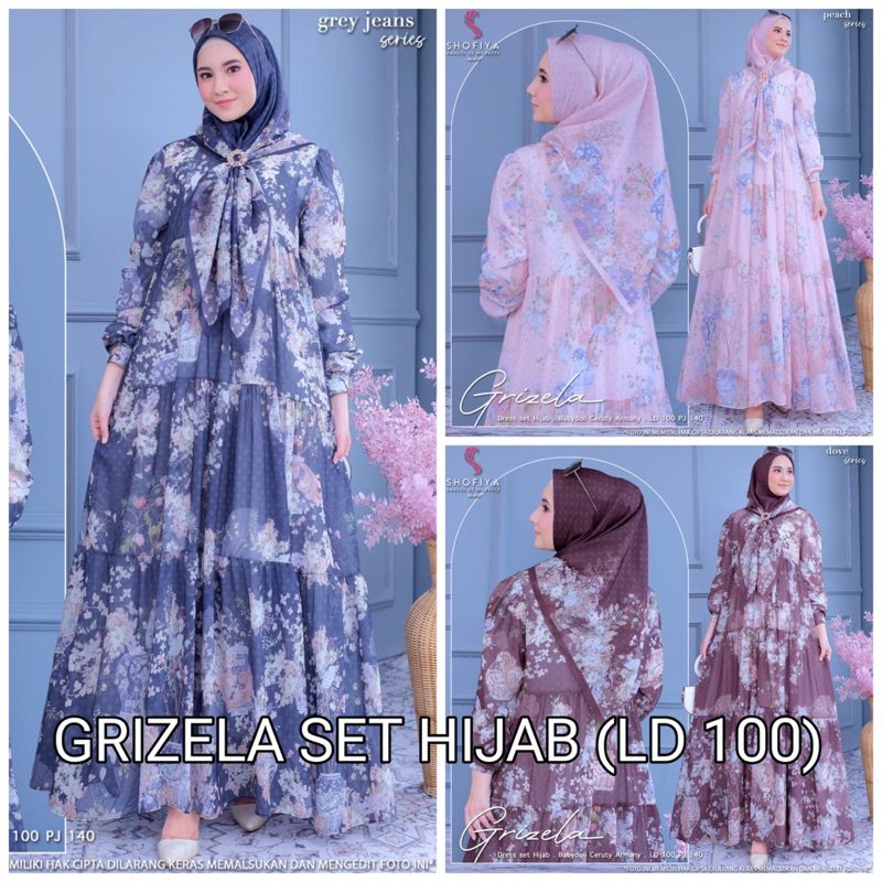 GRIZELA SET HIJAB ORIGINAL BY SHOFIYA