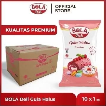 

Gula halus bola Deli 1 dus isi 10 x 1 kg premium