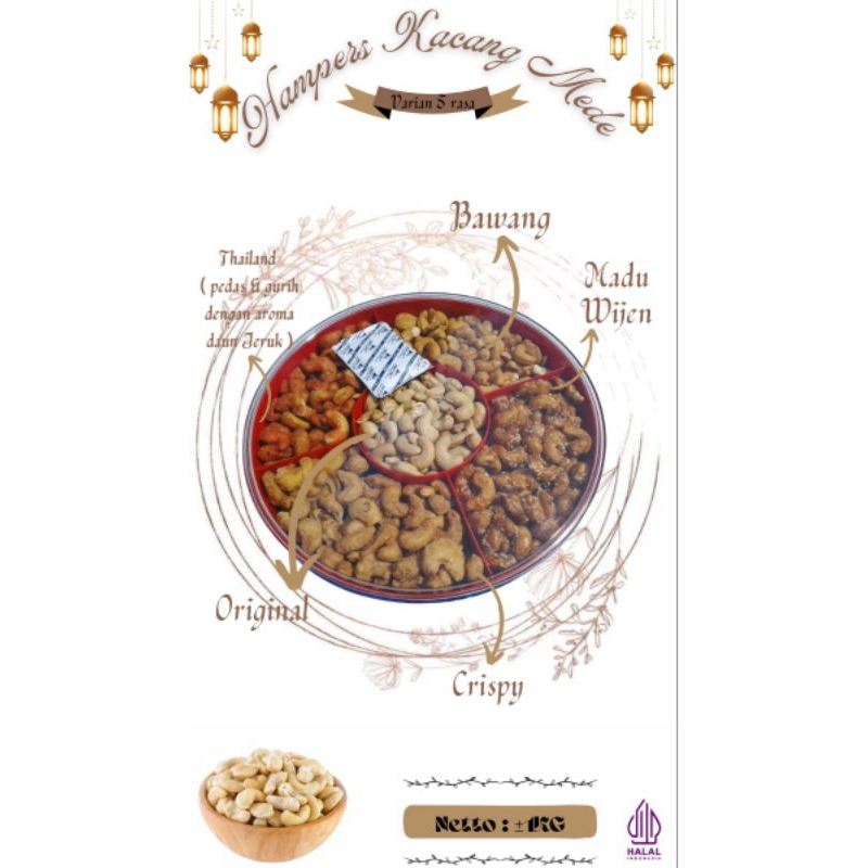 

Kacang Mede Mix 5 Varian/Kacang Mede Mete Mix 4 Varian/Kacang Mede Siap Makan