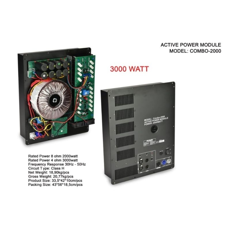Power Kit Ashley Combo 2000 Class H 3000watt Orriginal