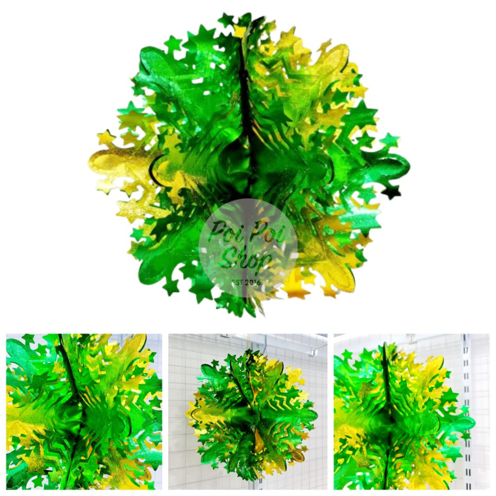 Promo Hiasan Idul Fitri Ornamen Gantungan Bola Foil Ramadhan Muslim Krans Idul Fitri Tassel Ornamen