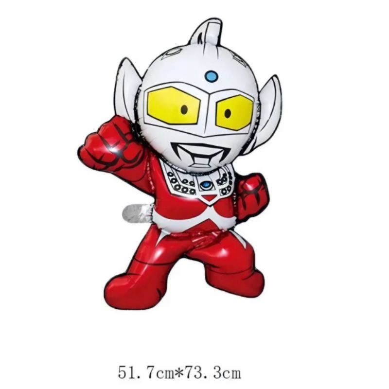 Balon foil jumbo karakter ultraman zetton zaragas superhero super hero bunting flag banner baner gar