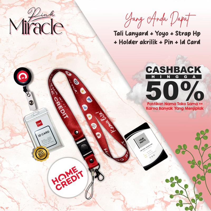 

Tali Lanyard HOME CREDIT A / Tali Idcard HOME CREDIT A [ Ready stock] Termurah